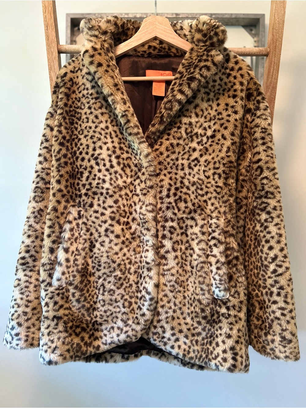 Joe Fresh Leopard Print Faux Fur jacket
